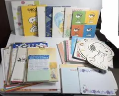 ラスト2点 当時物 SNOOPY レトロ レターセット シール付き ミニメモ