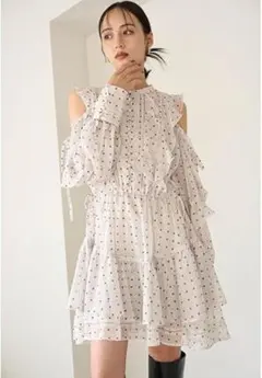 2025年最新】snidel スナイデル プリントフリルシフォンミニ