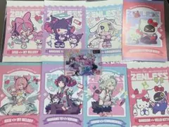 ゼンレスゾーンゼロ　サンリオ　ポストカード　クリアカード　gigo