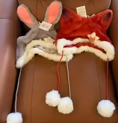 上海ディズニー限定 ズートピア ニック ジュディ ファンキャップ 帽子2点