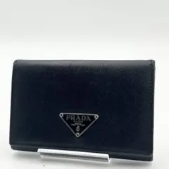 PRADA 名刺入れ サフィアーノレザー ネイビー - メルカリ