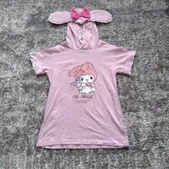 BABYDOLL　マイメロディ　フード付き　ロンTシャツ　ワンピース　110