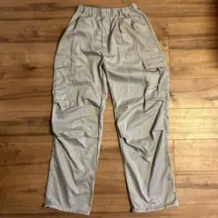 タックワイドストレートミリタリーカーゴパンツ