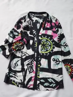 Desigual 　クリスチャンラクロワ 　シルク混　カラフル　長袖シャツのサムネイル