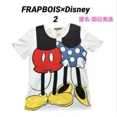 FRAPBOIS Disney コラボ　Tシャツ　半袖　サイズ2 白　匿名　即日のサムネイル