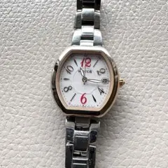 Wicca✨ウィッカ　電波ソーラー　レディース腕時計 シチズン　シルバー