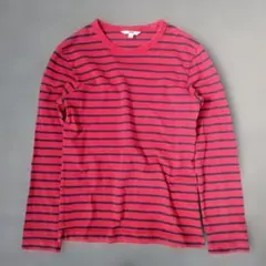 OLD UNIQLO ボーダー ロンT y2k レッド/ネイビー
