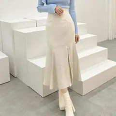 MERCURYDUO バックレースアップストレッチマーメイドスカート XS