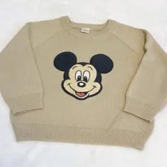 100 futafuta フタフタ　ディズニー　ミッキー　トップス　ニット　長袖