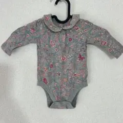 【美品】GAP 花柄ロンパース 3-6ヶ月