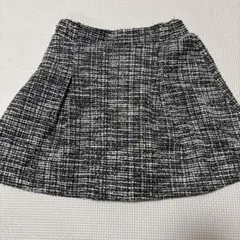 ブラック系 ツイード　キュロットスカート　120cm