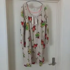 SUPER HAKKA 花柄 長袖ワンピース ハッカ