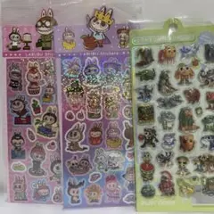 ブレインロットサフールボンボンドロップウォーターシール　ラブブキラキラシール