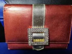 ASH & DIAMONDS 二つ折り財布 メタリックレッドのサムネイル