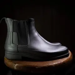 名品 28cm HUNTER メンズ チェルシー ブーツ ブラック　us10