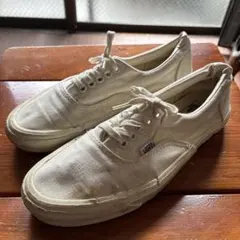 は*く様 90年代 USA製 VANS ERA ホワイト 25cm ビンテージ