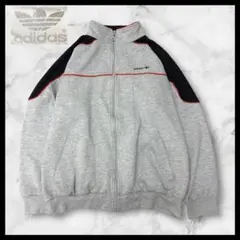 adidas トラックジャケットアディダススウェットジップアップ 台湾製 刺繍