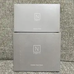 【新品】N organic コットンフェイスタオル 30枚入り＋アクリルプレート