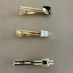 ネクタイピン 3点セット ゴールドカラー