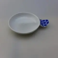 波佐見焼★作家作★ハンディ―小皿★亀甲★小皿★青★２L