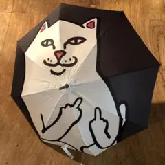 未使用級】マンハッタナーズ 長傘 ぐるっと猫いっぱい手開き式8本骨