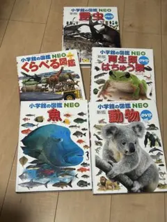 小学館の図鑑NEO 両生類はちゅう類、魚、動物、恐竜、くらべる図鑑