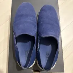 【美品】UGG ネイビー スエード スリッポン
