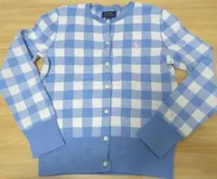 Ralph Lauren ラルフローレン　チェック柄　カーディガン　140 美品