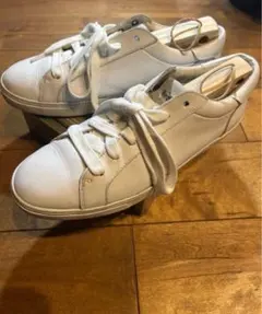 【希少アーカイブ/Y2K】COACH 白レザースニーカー クラシック定番