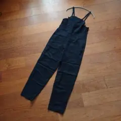 Gap 黒サロペット・オーバーオール バックリボン M