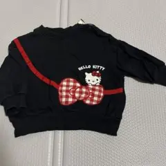 HELLO KITTY トレーナー 黒 ギンガムチェック
