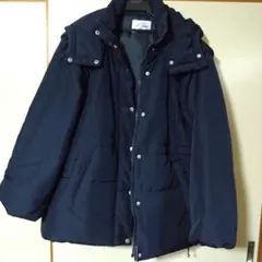 NICE CLAUP ネイビー ダウンジャケット Fサイズ