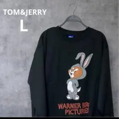 新品未使用　TOM&JERRY トムとジェリー トレーナー メンズ　L ブラック