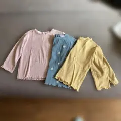 【発送5/3〜再開】長袖 リブ　3枚セット　zara