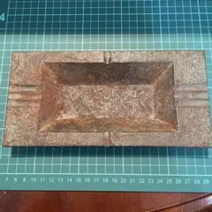 金属製長方形灰皿　昭和　レトロ　ヴィンテージ