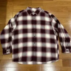 UNIQLO ユニクロ　フランネルシャツ/チェックシャツ　レッド