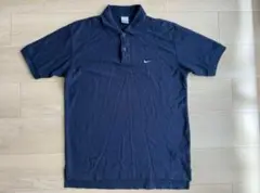 00s ナイキ NIKE ポロシャツ スウォッシュ ネイビー L 90s