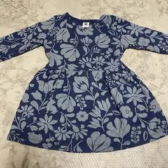 Petit Bateau フラワープリント ワンピース 106cm