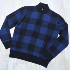 FJ フットジョイ　セーター　防寒　ハーフジップ　ゴルフ M