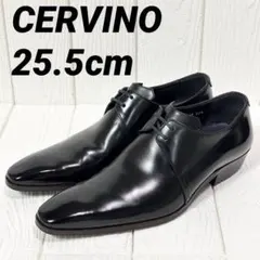 セルビノ 外羽根 プレーントゥ 25.5cm 革靴 黒 ロングノーズ ビジネスのサムネイル