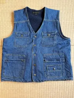 premier メンズデニム ベスト 古着　サイズL