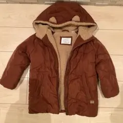 ZARA ブラウン ダウンコート 110cm