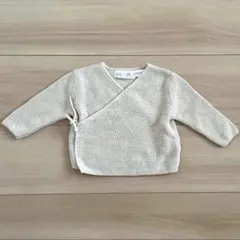 ZARABABY_ワッフルニットクロスオーバーカーディガン_ザラベビー