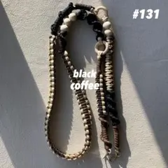 パラコード　スマホショルダーストラップ　茶色ブラウン黒