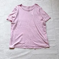 オールドネイビー クルーネック 半袖 無地 Tシャツ ピンク M