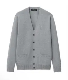 ライトグレー Vネック カーディガン　イーストボーイ　9号