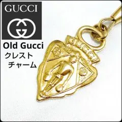 【美品】オールドグッチ OLDGUCCI クレストチャーム ネックレス デムナ 美品】OLD GUCCI オールドグッチ クレストチャーム ネックレス デムナ