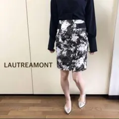 LAUTREAMONT アートプリントタイトスカートのサムネイル