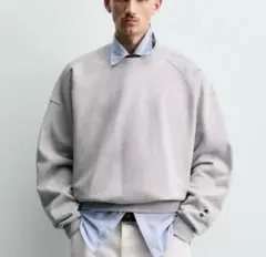 CHAMPION ® X ZARA パッチ クルーネック スウェットシャツ L - メルカリ