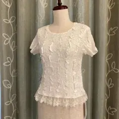 新品タグ付き✨　ユキトリイ　プリーツ　レーストップスのサムネイル